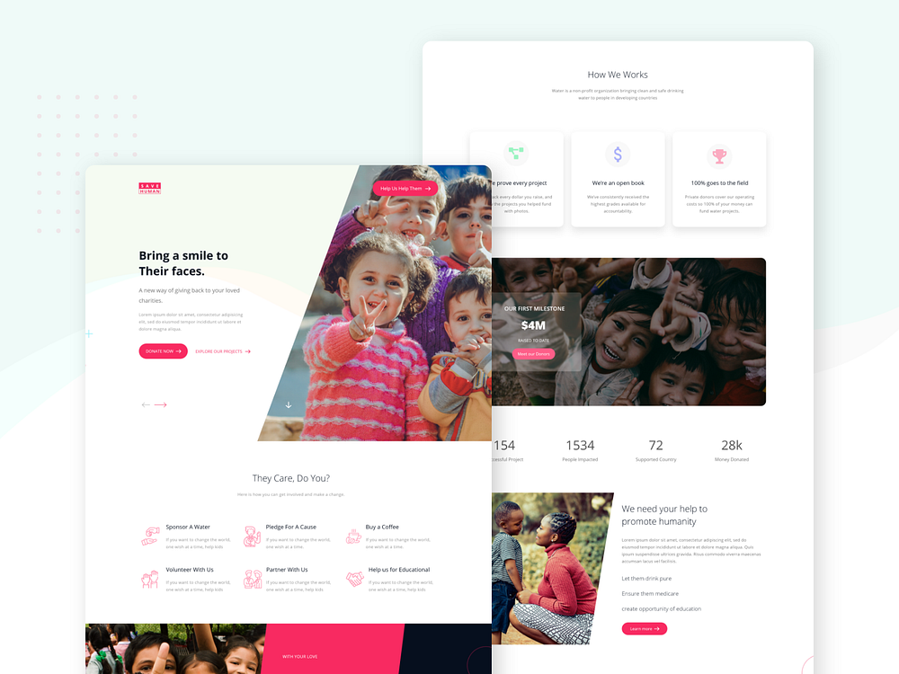 Charity-Donation-UI-Template by Md Rakibul Islam on Dribbble
