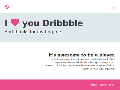 Thank You Dribbble dribbble minimal minimalistic thank you dribble thanks ui web webdesign