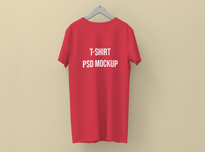 Free Round-neck Tshirt Mockup PSD Template design freebie freebies minimal mockup mockup psd psd
