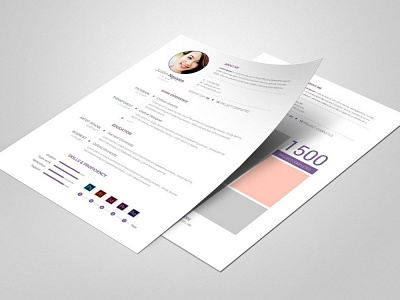 Free Clean Editable Resume Template with Fresh Design cv cv template free resume template freebie freebies jobs resume resume design