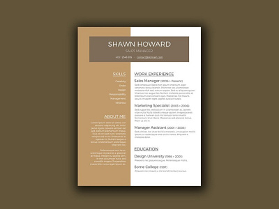 Free Creative Resume Template for Sales Manager cv cv template free resume template freebie freebies jobs resume resume design