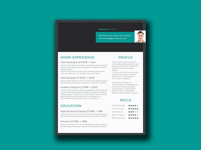 Free Resume Template with Stylish Header cv cv template free resume template freebie freebies jobs resume resume design