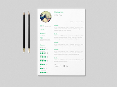 Roedaer - Free Simple and Clean Resume Template cv cv template free resume template freebie freebies jobs resume resume design