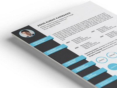 Free PSD Resume Template with Formal Design cv cv template free resume template freebie freebies jobs resume resume design