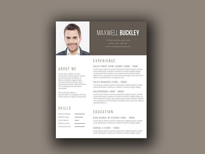 Free Unique Resume Template with Modern Design cv cv resume free cv template free resume template freebie freebies jobs resume resume template