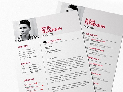 Free Red Style Resume Template for Any Job Opportunity cv cv resume cv template free cv template free resume template freebie freebies resume resume template simple