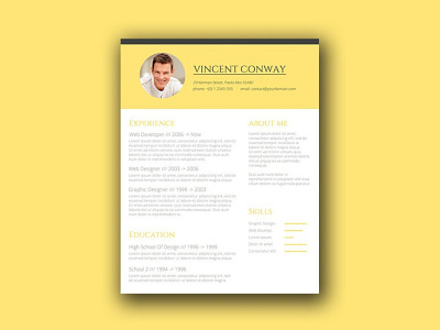 Free Trendy CV Template for any Job Opportunity cv cv resume cv template free cv template free resume template freebie freebies resume resume template simple