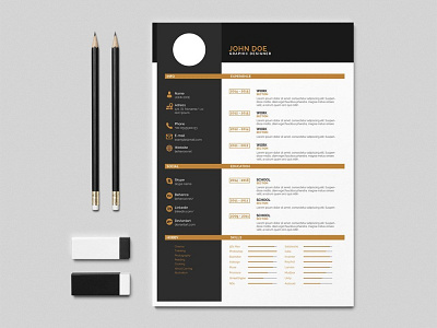 Free Flat Indesign Resume Template with Elegant Design cv cv resume cv template free cv template free resume template freebie freebies resume resume template simple