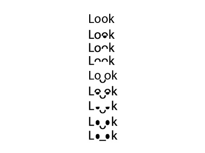 Idea for 'Look' logo art design fun idea logo look