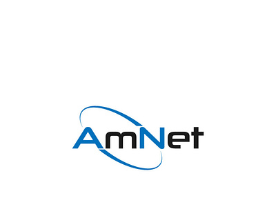 AmNet logo Design branding design graphic design logo motion graphics