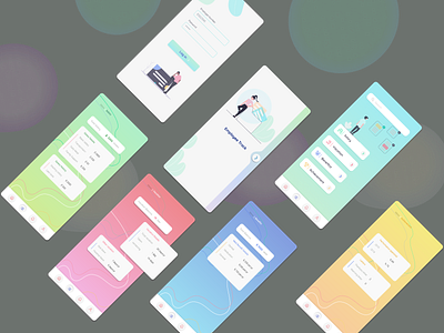 Employee self track app app design figma minimalist ux ui uxdesign web design webdesign