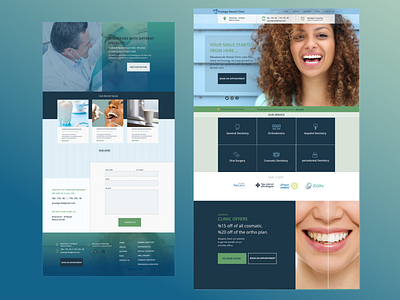 Dental clinic website design clean design flat minimal minimalist sketch ui ux ux ui uxdesign website