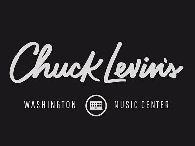 Chuck Levin's Lettering hand lettering logo music