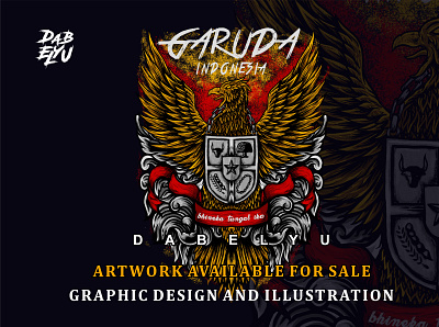 GARUDA INDONESIA ILLUSTRATION apparel apparel design artwork commission dark design garuda illustration tshirt design tshirtdesign