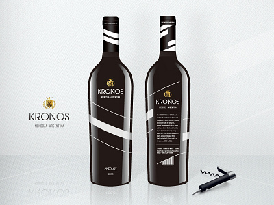 Kronos kronos label label design merlot packaging red sleeve wine