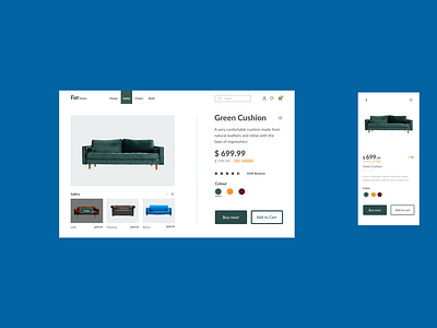 Web app and mobile app for furniture