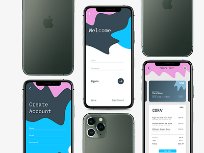 Clothing App Beginnings app design ui