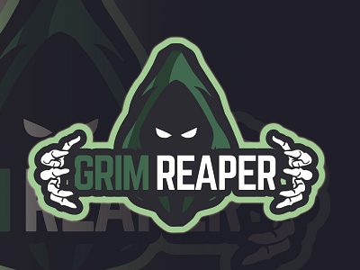 Grim Reaper 2d character design grimreaper icon logo logoesport vector