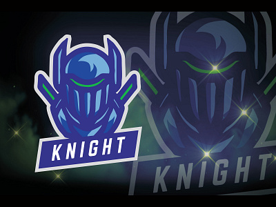 Knight Logo Esport ancient armor armour battle brave helmet hero illustration kingdom knight logo mascot medieval metal sport steel sword vector war warrior