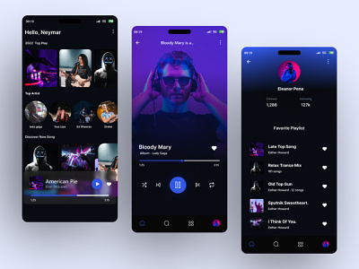 Music Streaming App Design