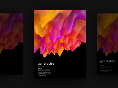 Generative design 01 cinema 4d generative art generative design poster art poster design