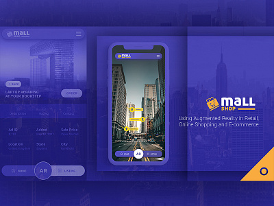 Mall Shop Mobile App abhishek argumented reality creativity ui ux webdesign