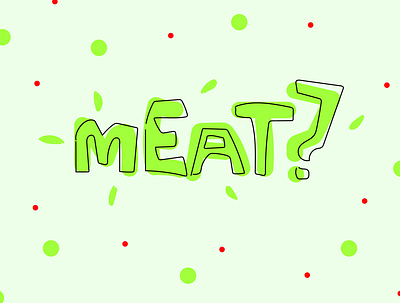 logo concept for vegan meat branding design logo typography