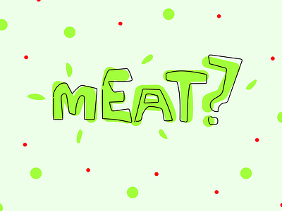 logo concept for vegan meat