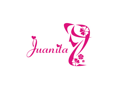 Juanita Logo branding design flat illustration logo minimal vector