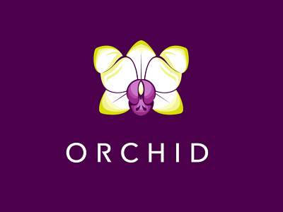 Orchid Logo branding design flat illustration logo minimal vector