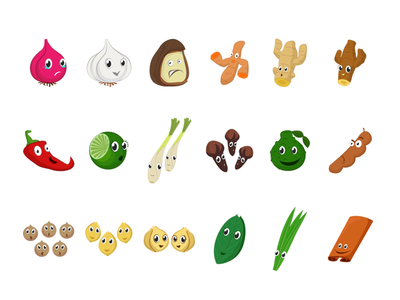 Spices Characters By Dwipantara On Dribbble