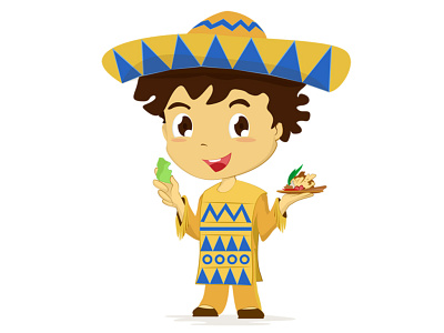 Spices - Latin Character child cute design flat illustration kids latin minimal spices vector