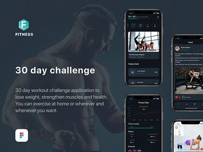 Fitness App app flat icon ui ux