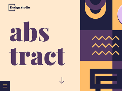 Big Typography & abstract branding design illustration typography ui web website