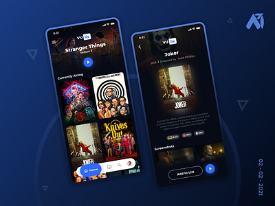 VUlix - OTT App Concept