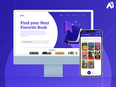 E-Book Reader Website & App Concept