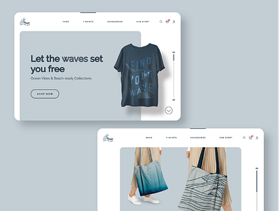 Seas The Day - UI/UX art direction braanding design graphic design landing page ui ux website