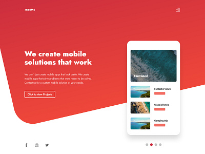 Developer Landing Page design design ui ux web