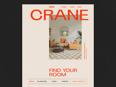 Crane- hotel booking design