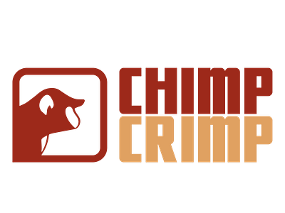 Chimp Crimp logo 2 chimpanzee climbing graphicdesign logo vector