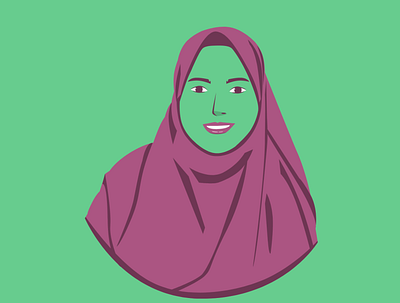 Illustrasi Wajah design flat girl girl illustration hijab hijabi illlustrator illustraion illustration illustration design illustrations illustrator women women in illustration