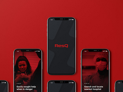 ResQ app mobile mobile app product design ui ui ux uiux