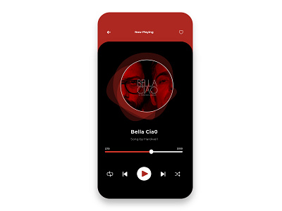 dailyUI009 - music Player daily ui dailyui dailyui009 design music app phone ui ux web