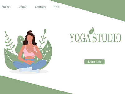 Web page template of Yoga Studio