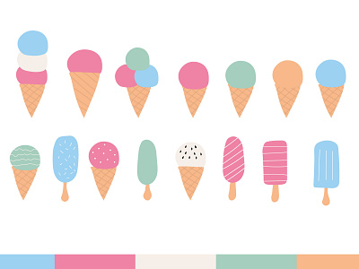 ice cream abstract baby clip art design ice cream ice cream cone illustration vector