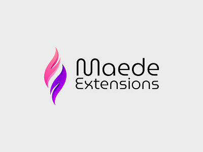 Maede Extensions - Logo Design branding graphic graphic design logo minimal