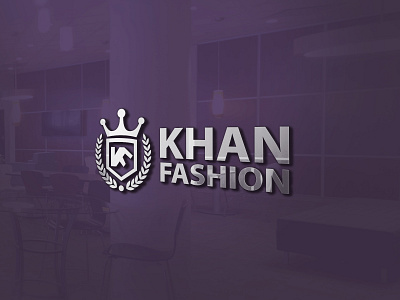 khan fashion logo design