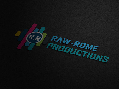 rr productions logo design badge brand business concept creative design element graphic icon illustration label logo modern professional retro symbol template unique vector vintage