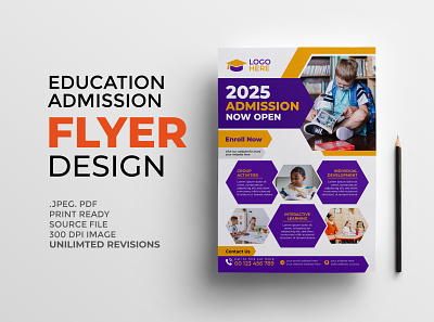 Education Flyer Design academic admission flyer back to school college creative flyer education education open flyer design flyers design kids flyer kids school flyer modern flyer primary print flyer school flyer school flyer design student study