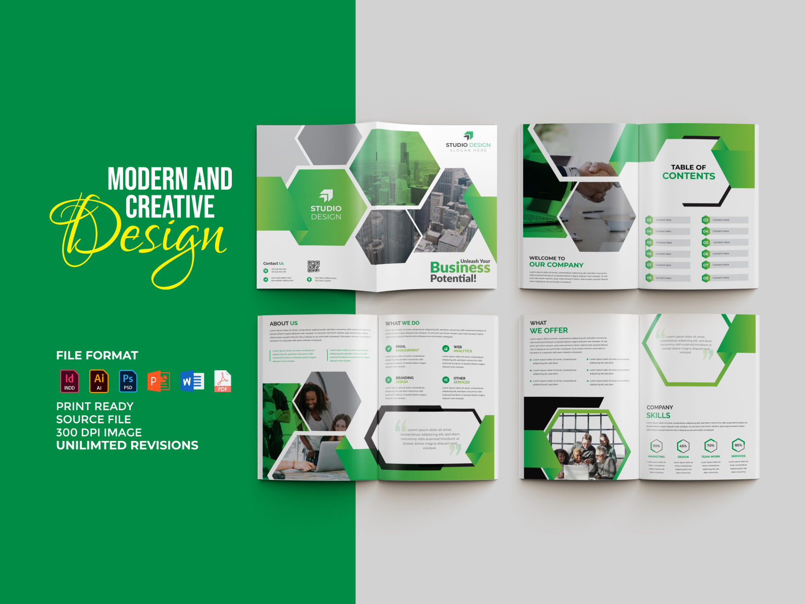 Modern Annual Report Design by Liton Khan on Dribbble